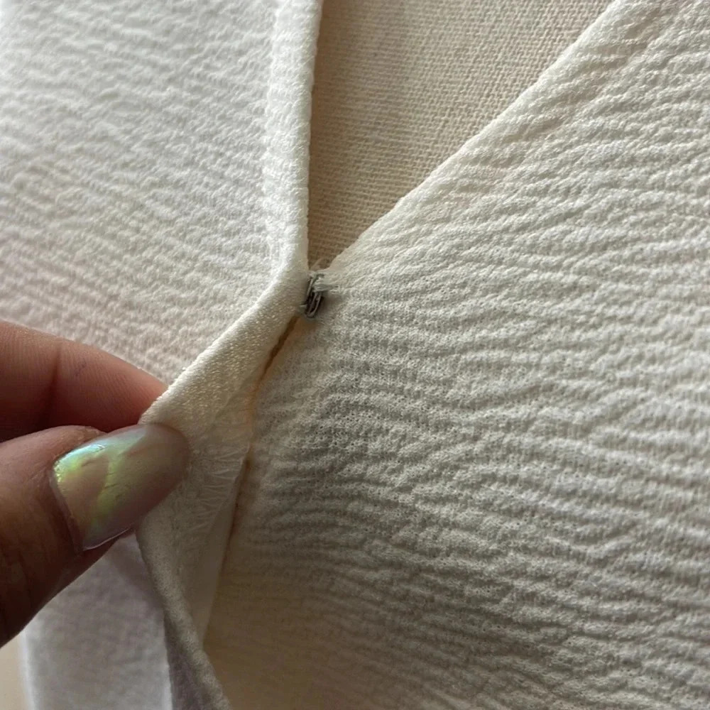 Madewell Texture & Thread Crepe Wrap Top - Picture 4 of 12